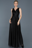 Black Long Engagement Dress ABU695