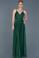 Long Emerald Green Prom Gown ABU869
