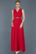 Long Red Prom Gown ABU860