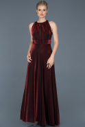 Long Red Prom Gown ABU818
