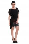 Black-Red Coctail Dress A6483NW