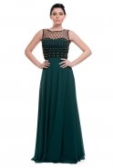 Long Emerald Green Evening Dress S4115