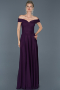 Long Purple Evening Dress ABU877