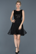 Short Black Invitation Dress ABK601
