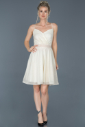 Short White Evening Dress ABK583