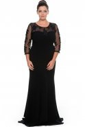 Long Black Oversized Evening Dress GG6688