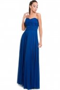 Long Sax Blue Evening Dress J1160