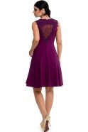 Short Purple Coctail Dress J1101