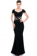 Long Black Prom Dress F2619