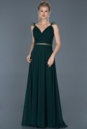 Long Emerald Green Prom Gown ABU883