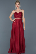 Long Red Prom Gown ABU884