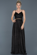 Long Black Prom Gown ABU884