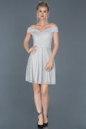 Short Grey Evening Dress ABK609