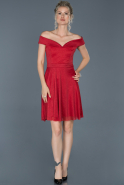 Short Red Evening Dress ABK609