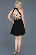 Short Black Prom Gown ABK451