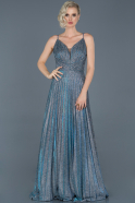 Long Turquoise Engagement Dress ABU889