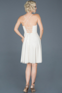 White Short Invitation Dress ABK591