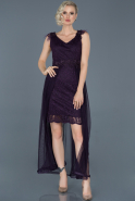 Short Purple Invitation Dress ABK612