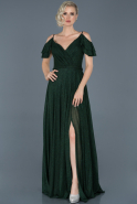 Long Emerald Green Engagement Dress ABU893