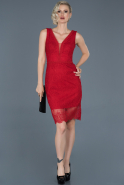 Short Red Invitation Dress ABK613
