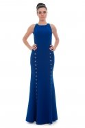 Long Sax Blue Evening Dress S4121