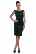 Short Emerald Green Evening Dress S4130