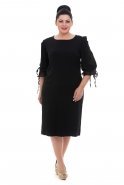Black Large Size Evening Dress O5728