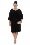 Black Large Size Evening Dress O5793