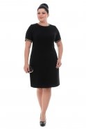 Black Large Size Evening Dress O7901