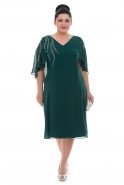 Emerald Green Large Size Evening Dress AL8686