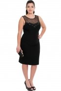 Black Oversized Evening Dress N98273