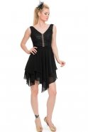Short Black Evening Dress NZ8244