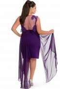 Short Purple Oversized Evening Dress NZ8316