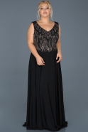 Long Black Evening Dress ABU906