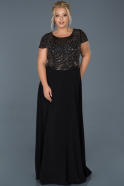 Long Black Evening Dress ABU903