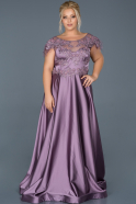 Long Lavender Stony Engagement Dress ABU904