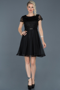 Short Black Evening Dress ABK615