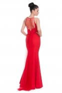 Long Red Evening Dress C7018