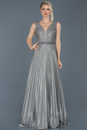 Long Silver Evening Dress ABU1064