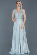 Long Blue Engagement Dress ABU914