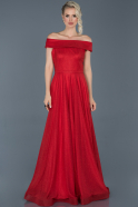 Long Red Evening Dress ABU918