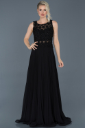 Long Black Evening Dress ABU924