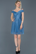 Short Blue Prom Gown ABK520