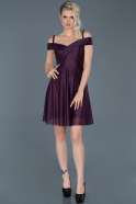 Purple Short Prom Gown ABK520