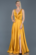 Long Saffron Evening Dress ABU923