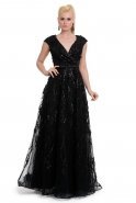 Princess Black Evening Dress F2382