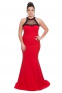 Red Oversized Evening Dress C9505