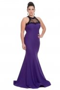 Purple Oversized Evening Dress C9505