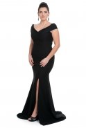 Black Oversized Evening Dress C9501