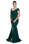 Emerald Green Oversized Evening Dress C9501